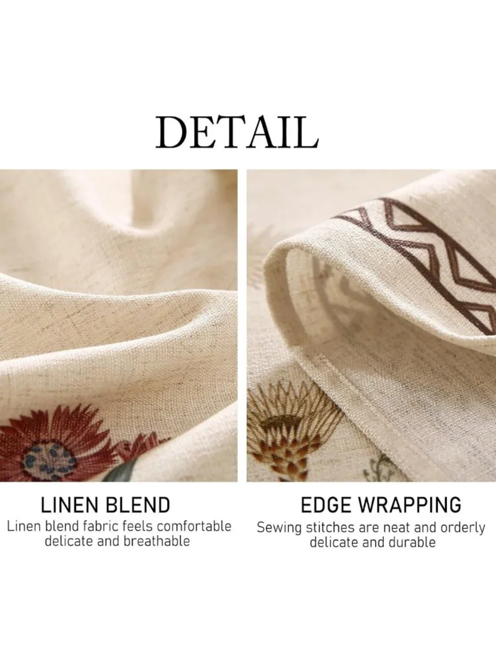 Linen Small Square Tablecloth 55